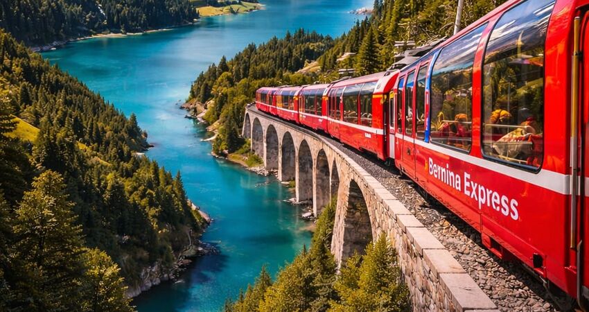 İZMİR’DEN BERNİNA EXPRESS ILE BİR AVRUPA MASALI TURU Türk Hava Yolları Özel Seferi ile 6 gece